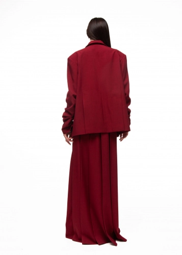 Пиджак CHERRY LOST (ЧЕРРИ ЛОСТ) в бордовом цвете - 40-42 (XS-S) - Бордовый
