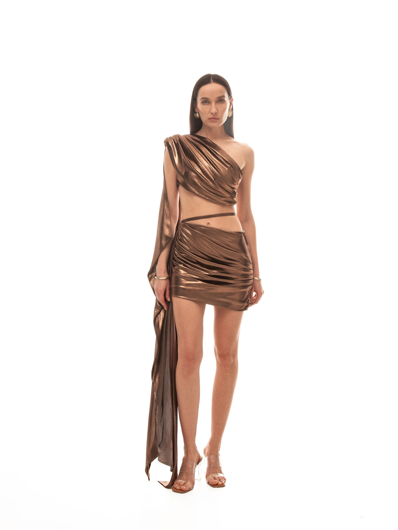 Юбка CARTELLA в бронзовом цвете - 40-42 (XS-S) - Бронзовый