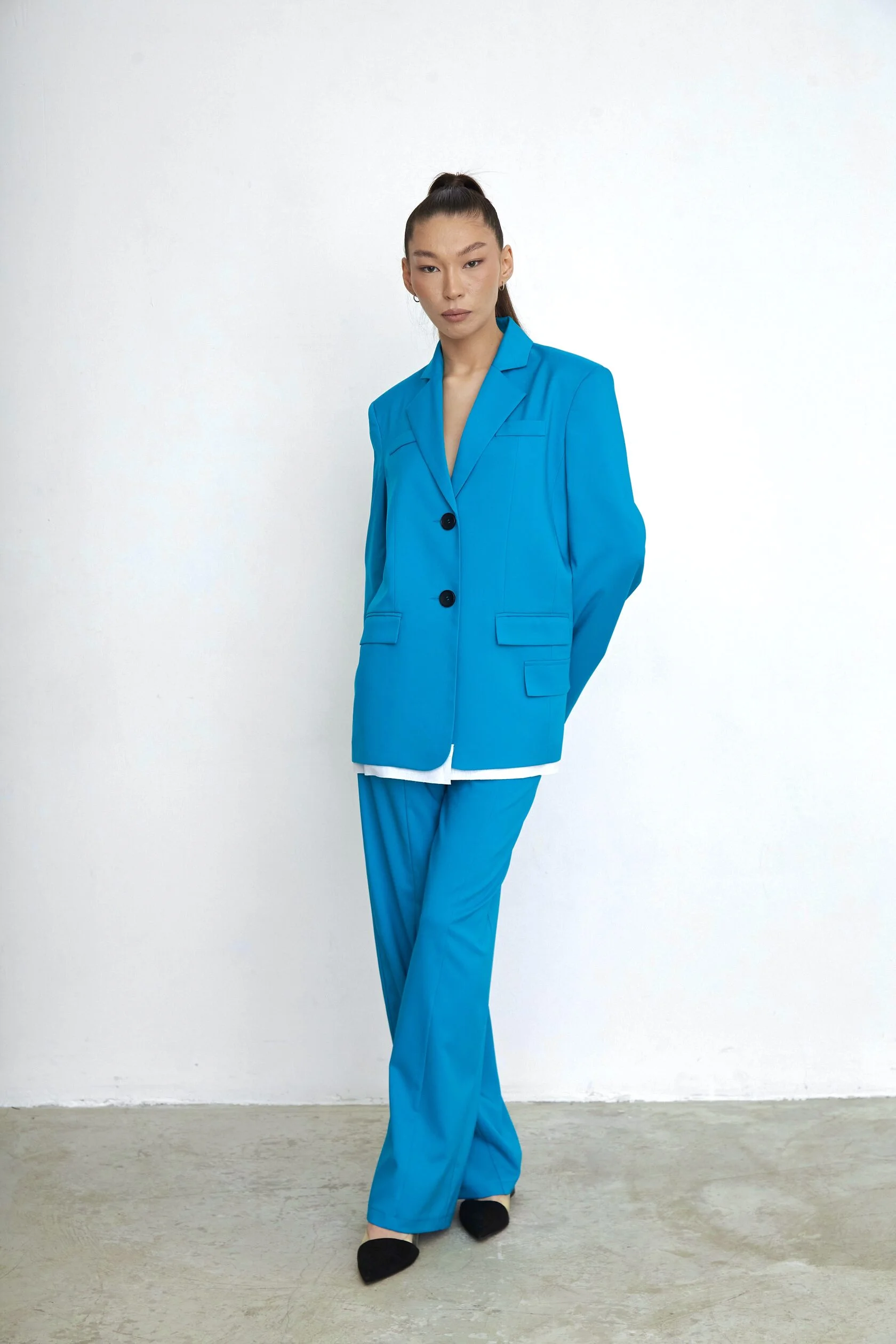 Trousers CLASSIC голубого цвета - Light blue - 40 (XS)