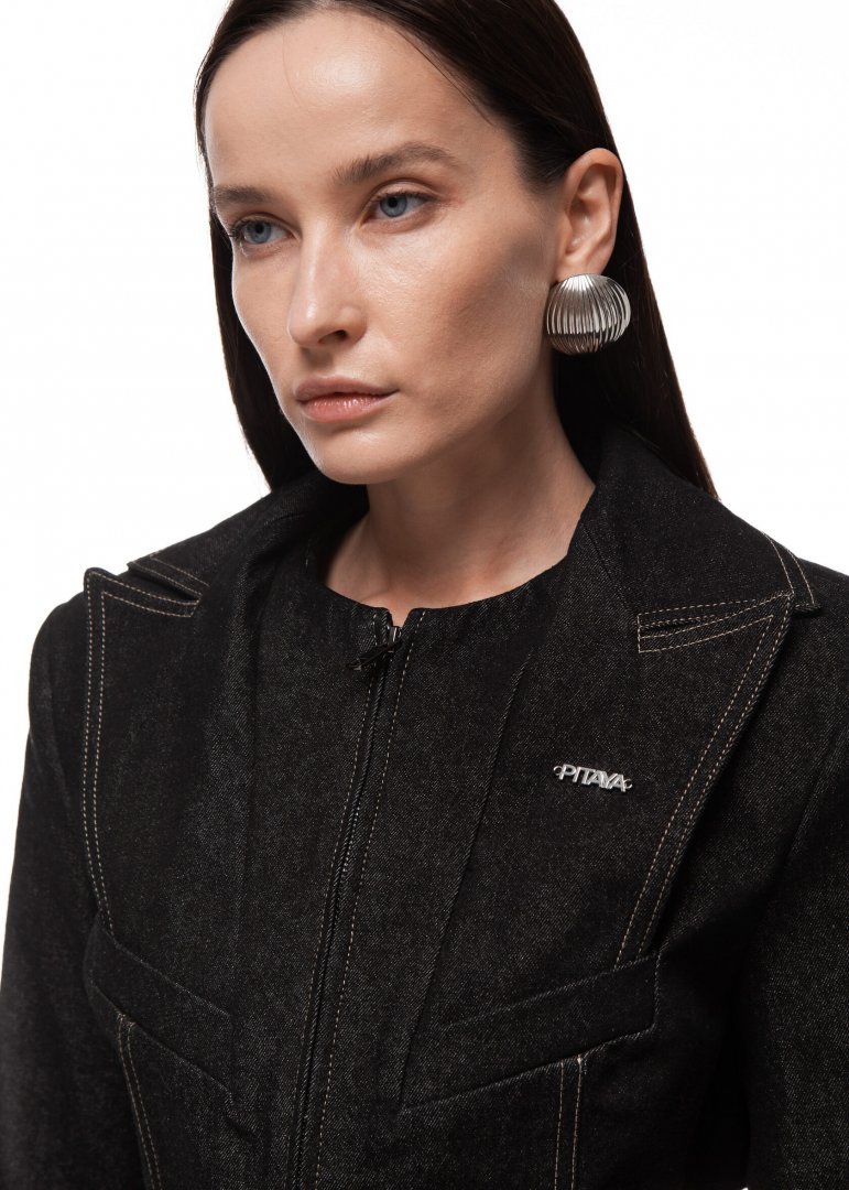 Джинсовый жакет BLOSSOM in black - Black - 44-46 (M-L)