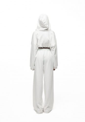 Джоггеры MILK MIAMI в белом цвете - 40-42 (XS-S) - Молочный