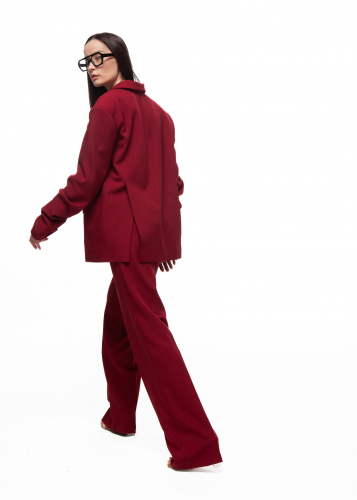Брюки CHERRY LOST в бордовом цвете - 40-42 (XS-S) - Бордовый
